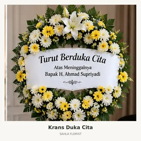 Krans Bunga Duka Monjali
